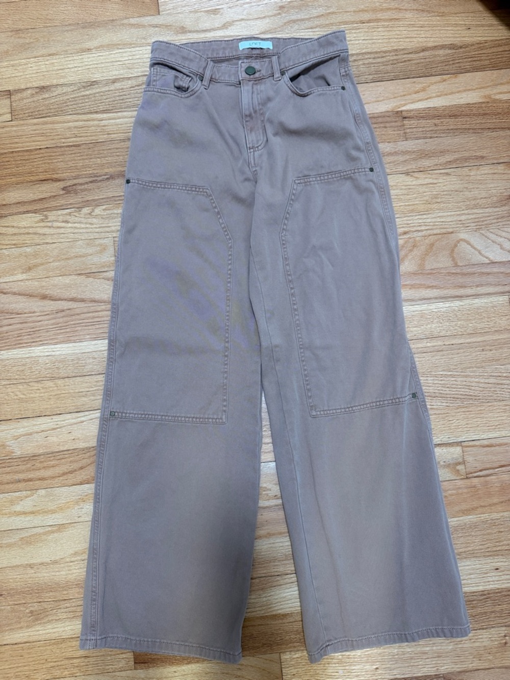 LOFT Wide Leg Utility Pants in tan